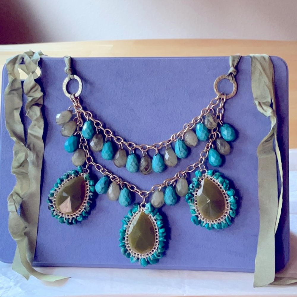 ⭐️ GORGEOUS CHICO’S TURQUOISE BEAD NECKLACE ⭐️